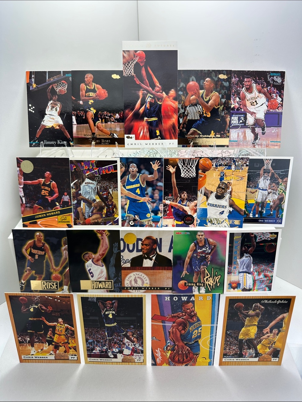 Chris Webber “Fab 5” U. Michigan/Warriors rookies +Rose/Howard/King/Jackson